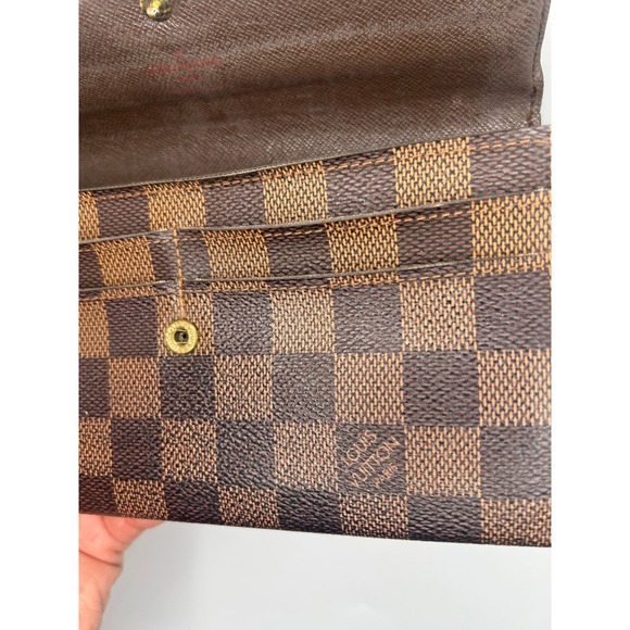 Louis Vuitton Damier Ebene Canvas Long Wallet Zippy #72 - Picture 12 of 15